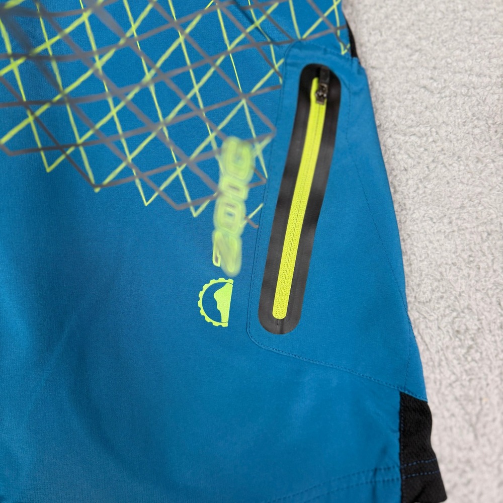 ZOIC Men's Teal Mountain Bike Cycling Shorts Sz 34 Cargo Zip Pockets - Picture 4 of 11
